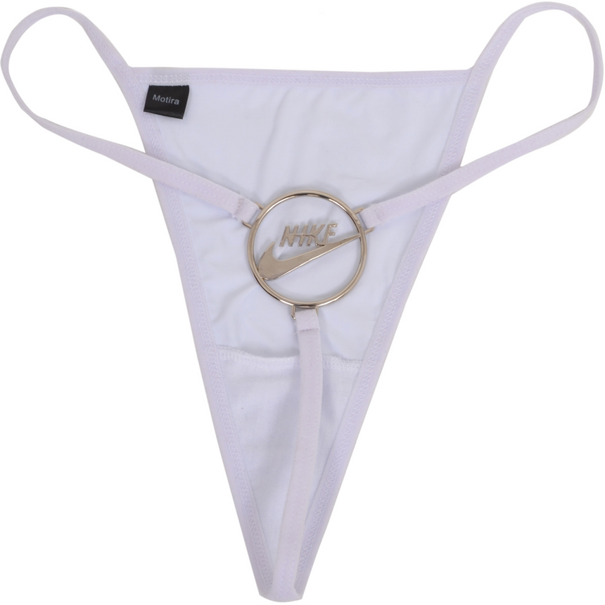 Reworked Nike thong | White